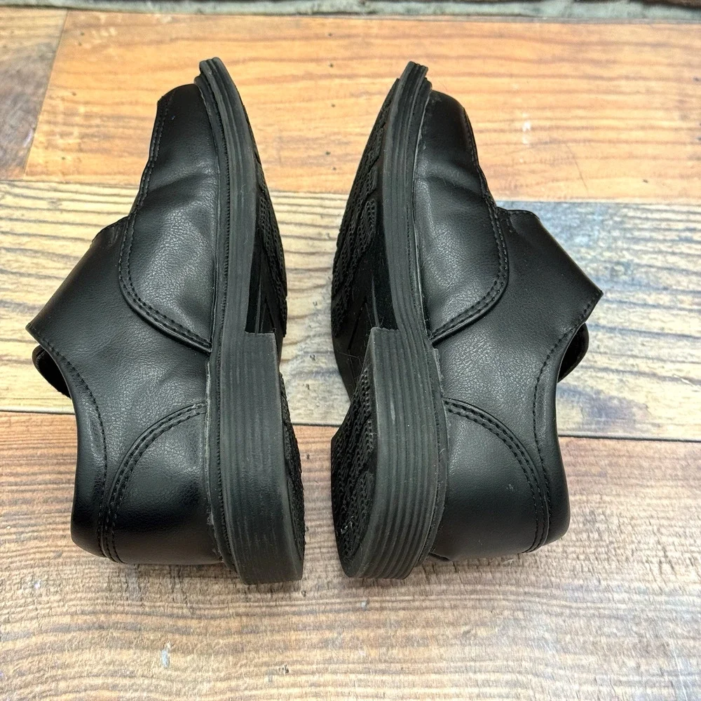 Lito Children's Boys Black Leather Strap Dress Shoes Oxford Wedding Sz Toddler 8